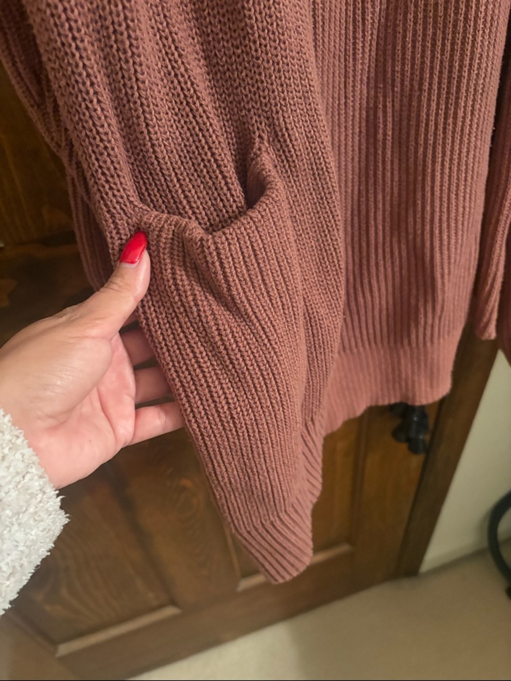 Universal thread Open-Front Ribbed Cardigan Sweater - Picture 2 of 3